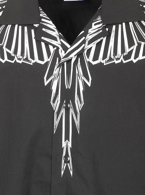 Camicia uomo S6CMMASI009 110 Nero MARCELO BURLON 