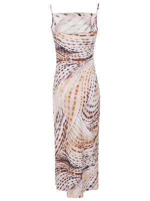 Abito lungo donna W6GK94W2266 PMIH SHOBORI DRIFT PRINT GUESS 