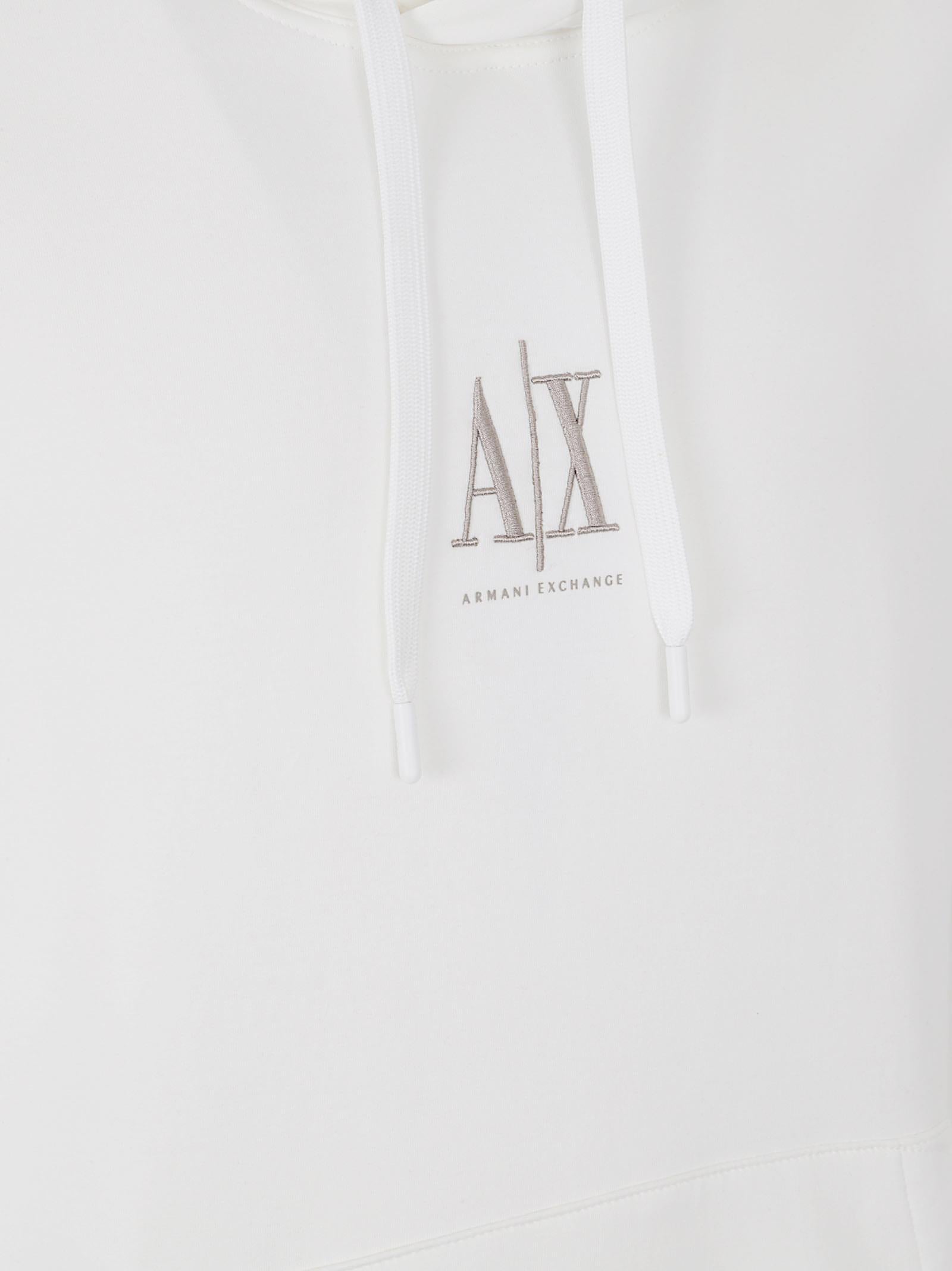 Felpa uomo XM000369 AF10818U0009 OFF WHITE ARMANI EXCHANGE 