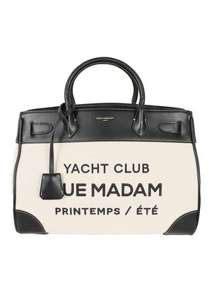 Borsa donna RIVIERA TOTE CANVAS BLACK  RUE MADAM 
