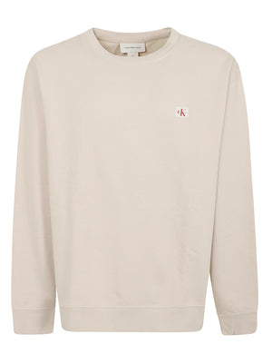 Felpa uomo<BR/> LV04RC273G 2JX OATMEAL CALVIN KLEIN 