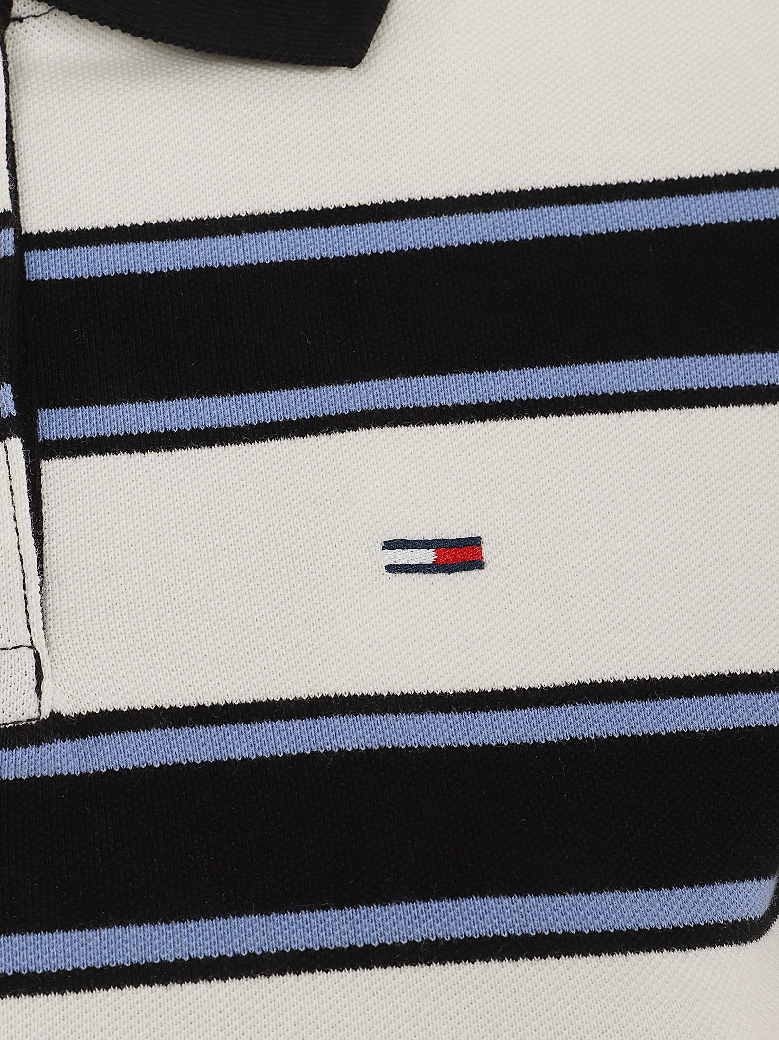 Polo donna DW0DW21931 0FB ECRU-MULTI STRIPE TOMMY HILFIGER 