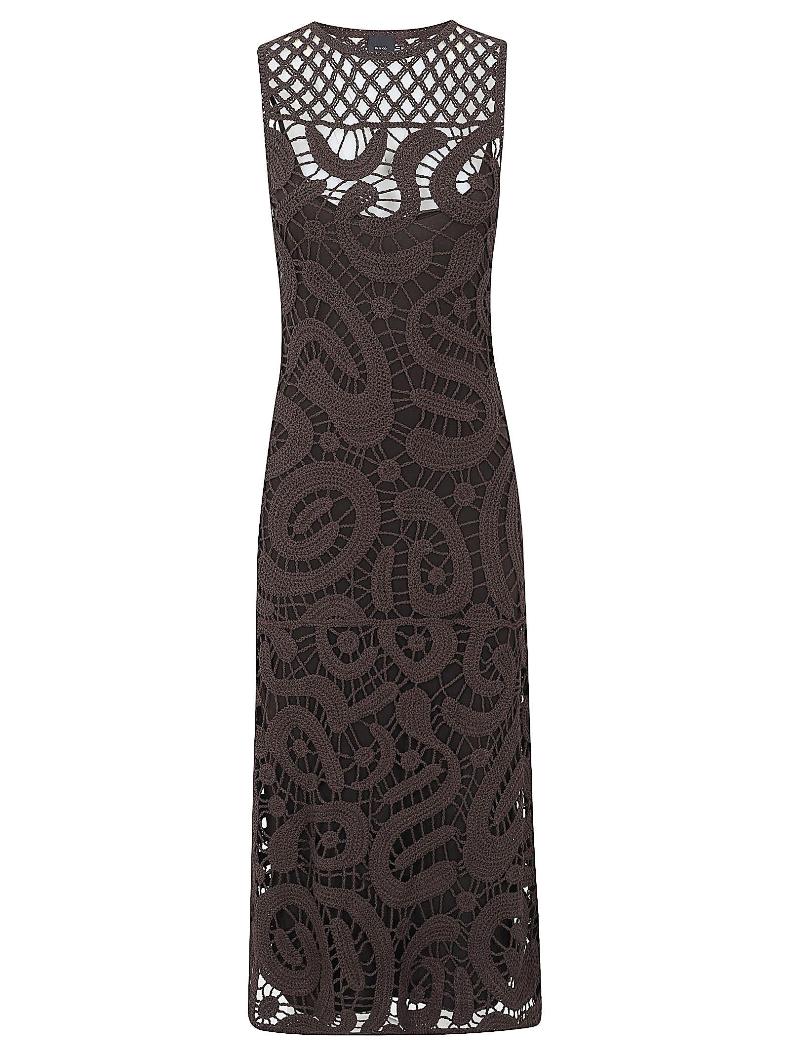 Abito donna 106361 A354M05 MARRONE JAVA PINKO 