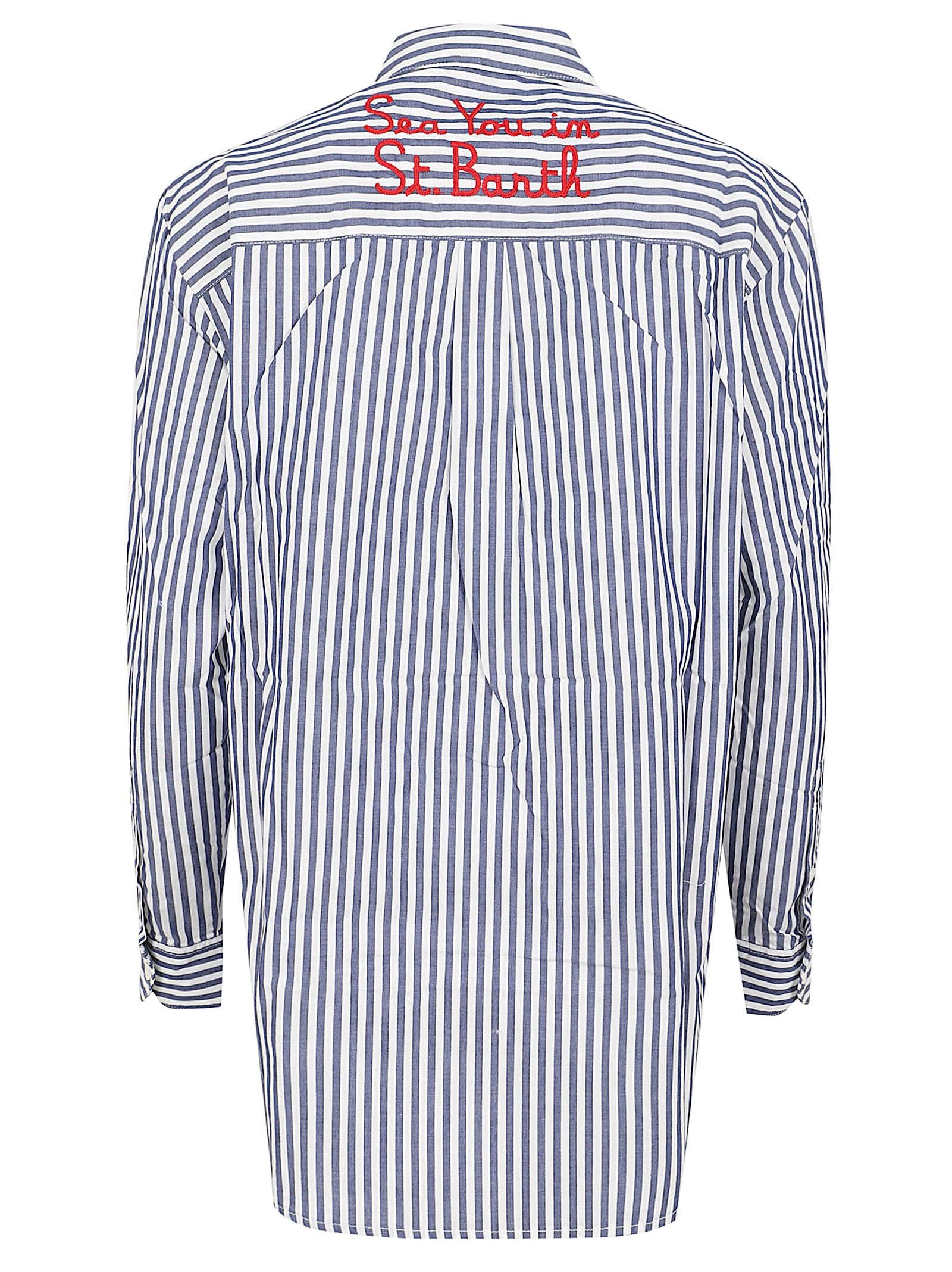 Camicia donna BRIGITTE 00801L COTTON STRIPES V SEE  MC 2 