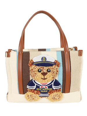 Borsa donna MARVIN MINI SHOPPING SUMMER MULTI BROWN  RUE MADAM 