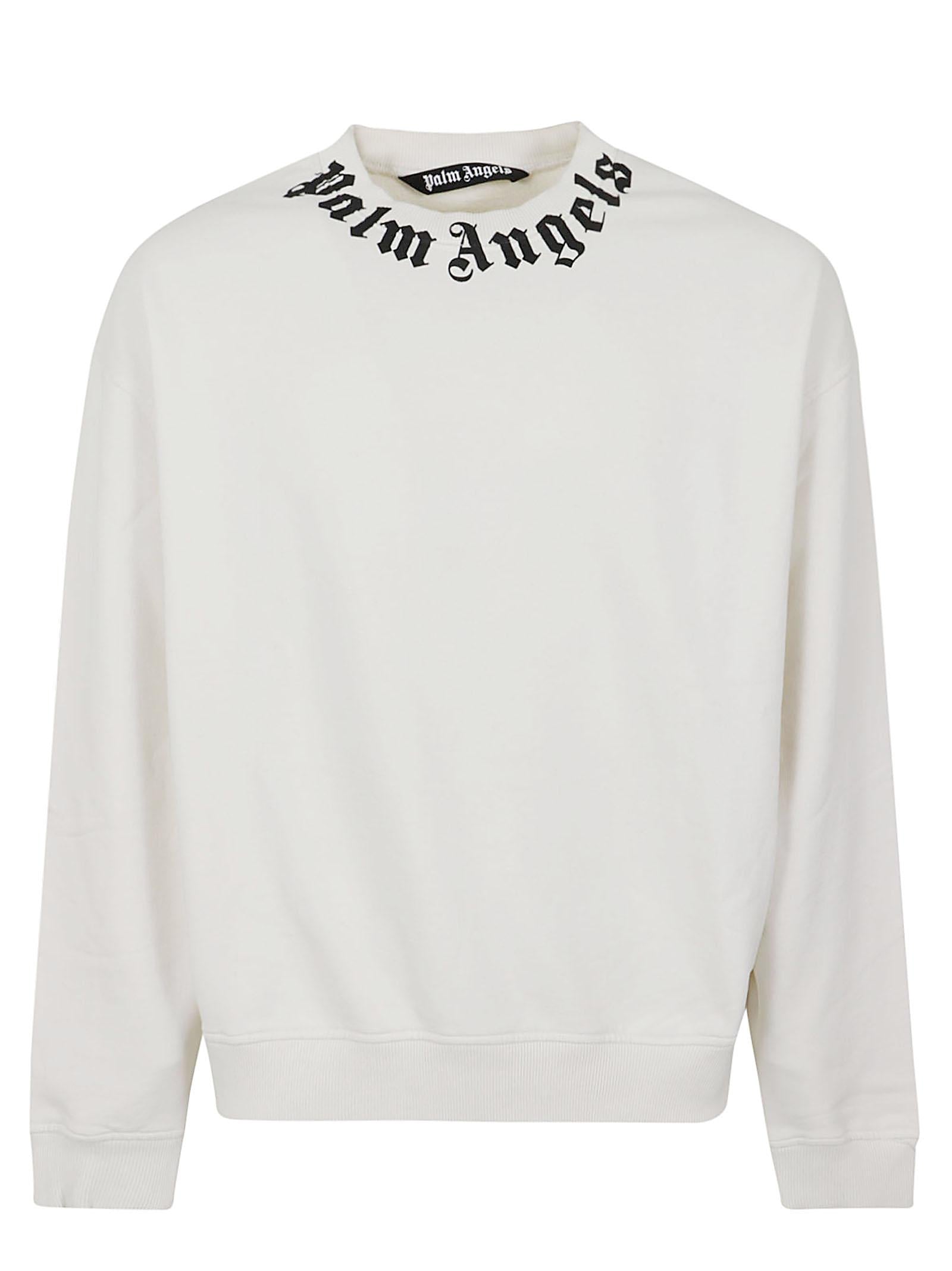 Felpa uomo<BR/> PMBA08HS26FLE004 0310 OFF WHITE-BLACK PALM ANGELS 