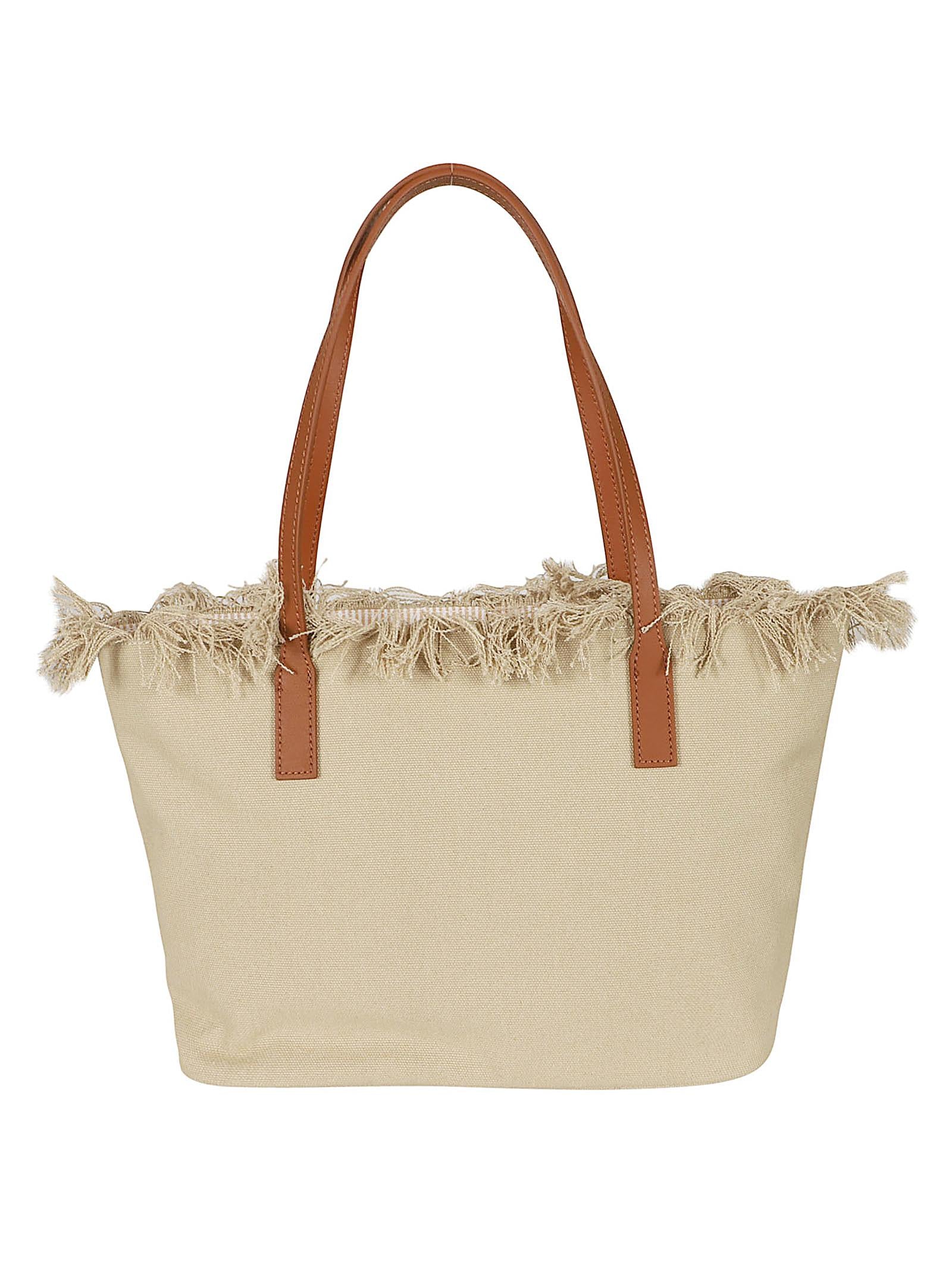 Borsa donna CITY BAG MID FRINGE 01741L CANVAS 11 EMB  MC 2 