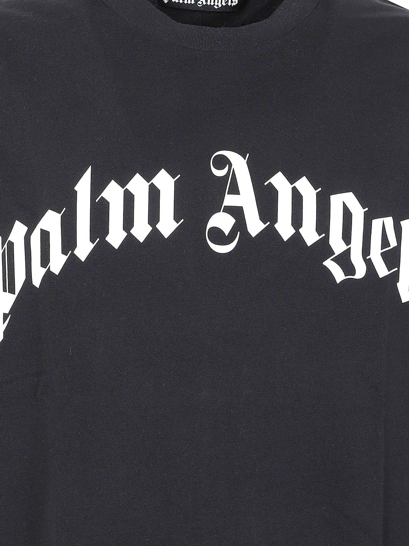 Maglietta uomo manica corta PMAA109S26JER00G 1003 BLACK-OFF WHITE PALM ANGELS 